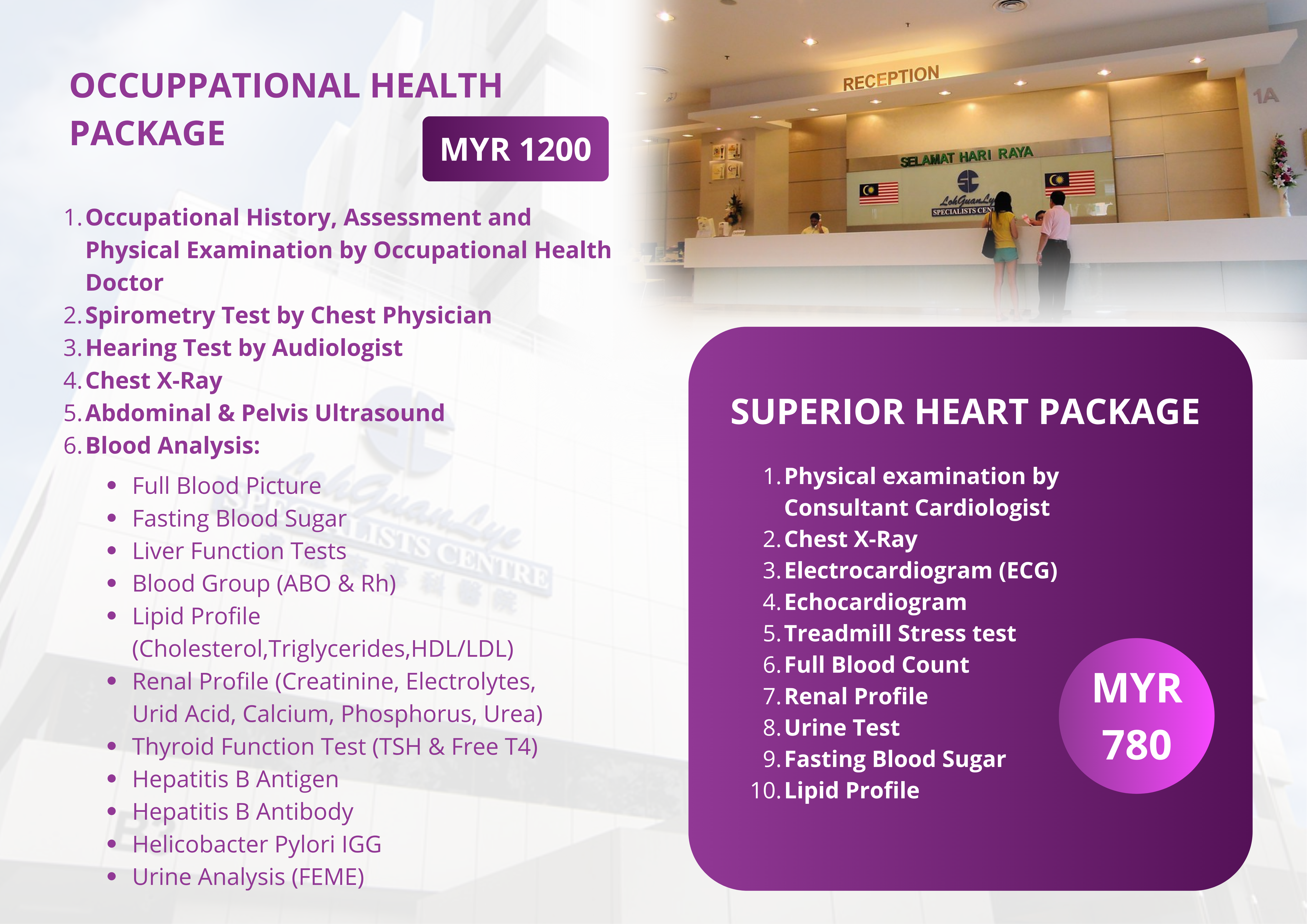 Paket MCU Medical check up Jantung Loh Guan Lye